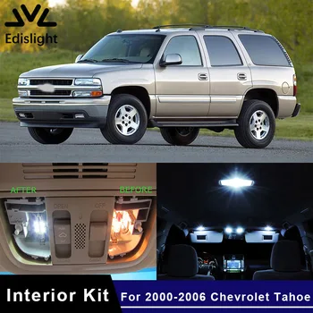 

Edislight 12Pcs White Ice Blue Canbus LED Lamp Car Bulbs Interior Package Kit For 2000-2006 Chevrolet Tahoe Map Dome Plate Light