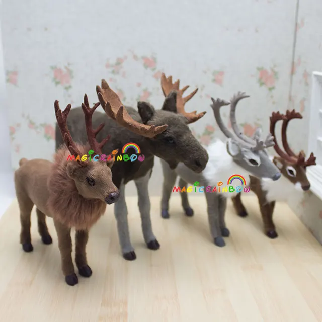 Download Aliexpress.com : Buy 4pc Furry Reindeer Caribou Deer ...