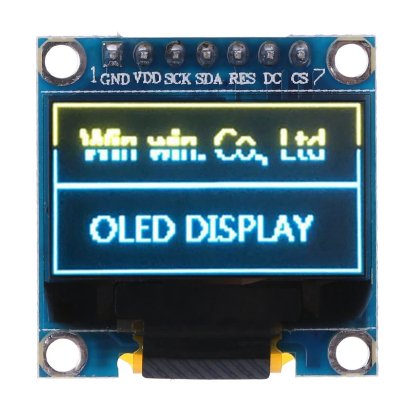 Ootdty 0.98 ''OLED модуль Синий Желтый Цвет 128x64 ЖК-дисплей Дисплей SPI модуль для Arduino