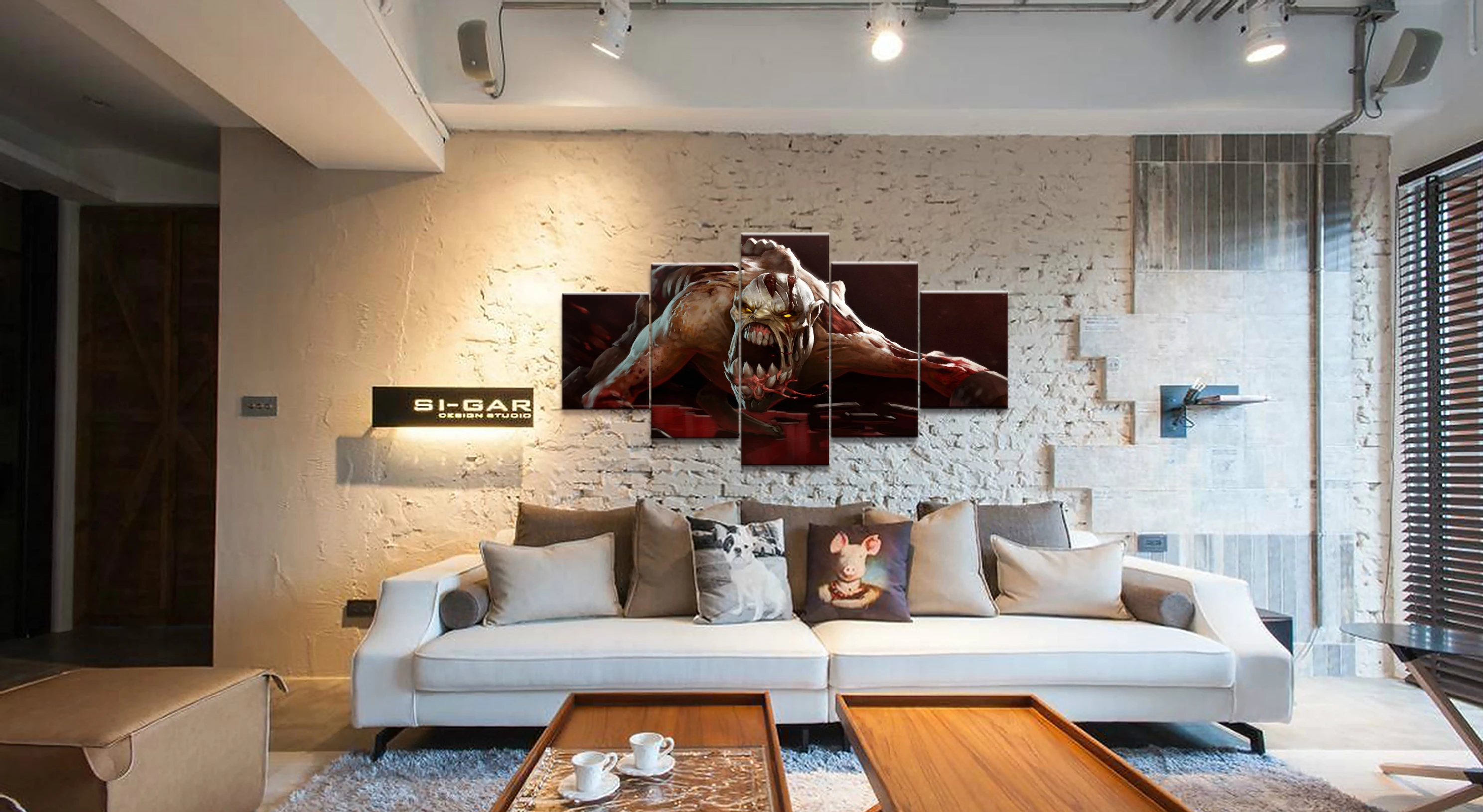 Wall Art Game Poster 5 Pieces DOTA 2 Poster Printed Canvas Painting Pictures Modern Painting On Can