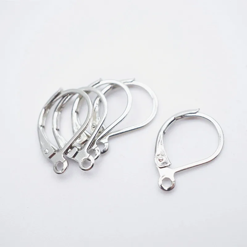 Orecchini Acciaio Chirurgico Orecchini Cerchio A Spirale In Argento 925 A Baionetta 27mm Cerchi Argento 925 Orecchini - Foto 6