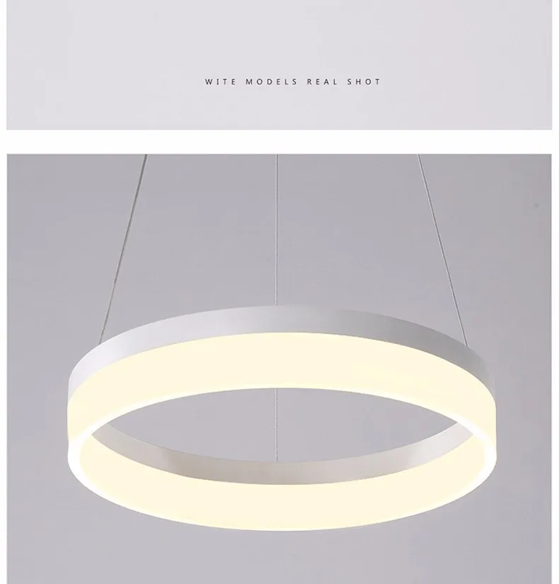 Pendente de Led Moderna para Sala de Jantar Pingente de Luz Luminária Decoração Iluminação Suspensão 14 Luminária pendente de led, moderna, para sala