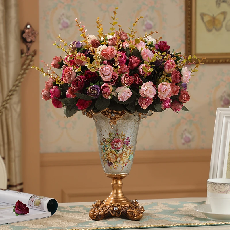 Flower Vase European style retro resin Home Decor