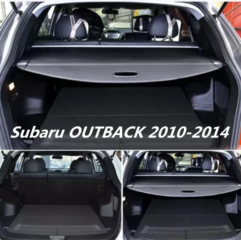 

JINGHANG Car Rear Trunk Security Shield Cargo Cover For Subaru OUTBACK 2010.2011.2012.2013.2014 Black Beige
