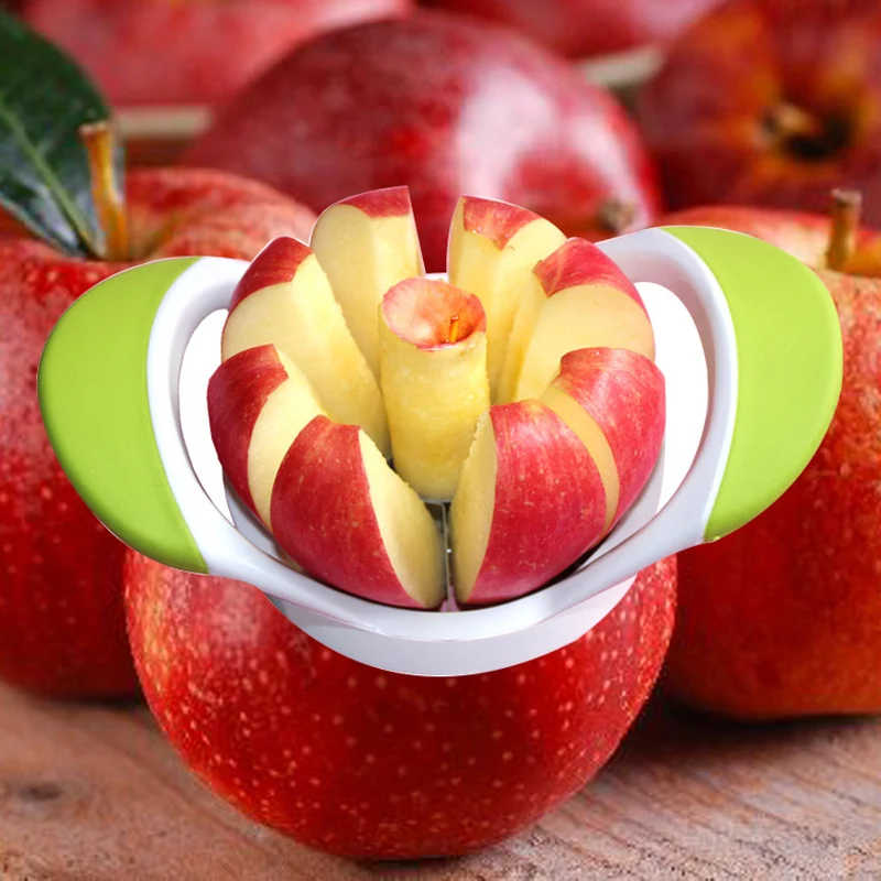 Fruit Vegetable Tools Apple Cutter Sharp Apple Slicer Corer Divider Stainless Steel Apple Pear Onion Cutter Knife Kitchen Gadgets (1)