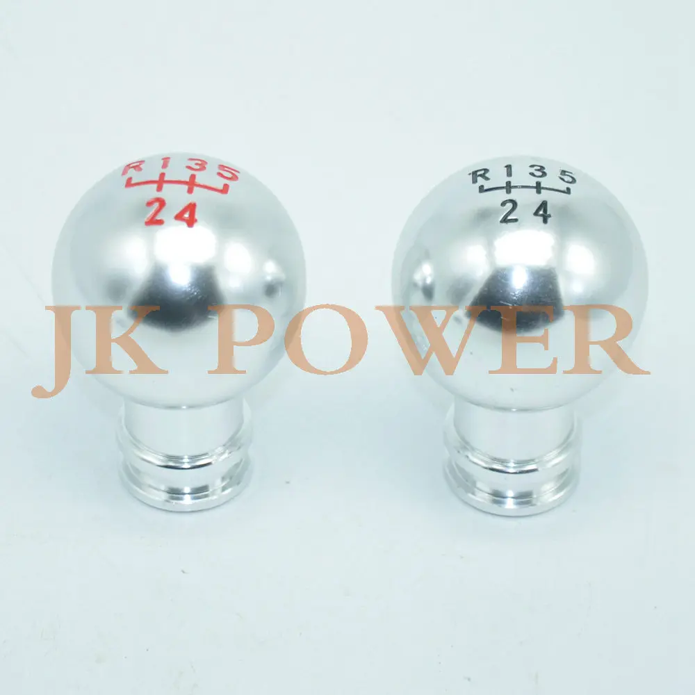 

JK POWER Chrome 50MM Universal Spherical Drop Style Car Manual Automatic MT Gear Shift Knob 5 Speed
