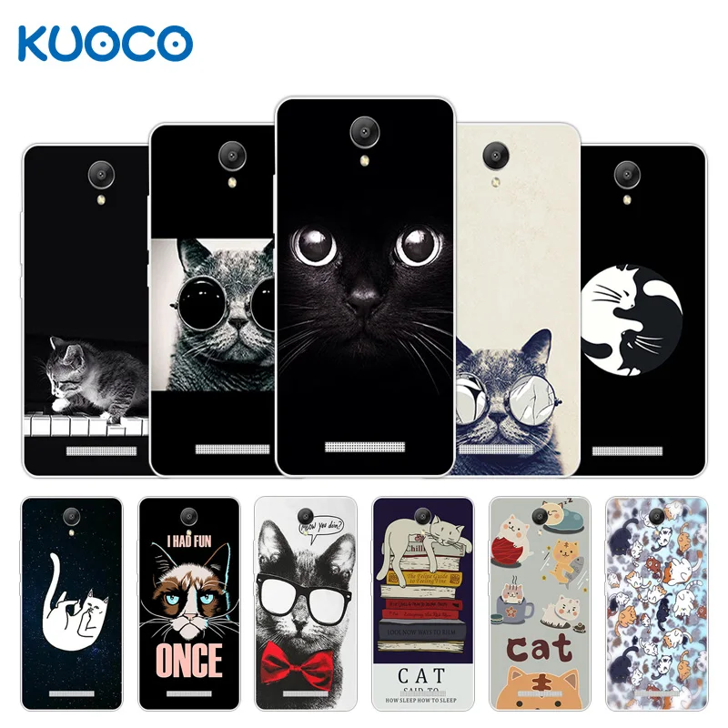

5.5 inch for Xiaomi Redmi Note 2 Phone Case Dif Cat Design Clear Silicone Shell for Redmi Hongmi Note2 Back Soft TPU Cover Capa