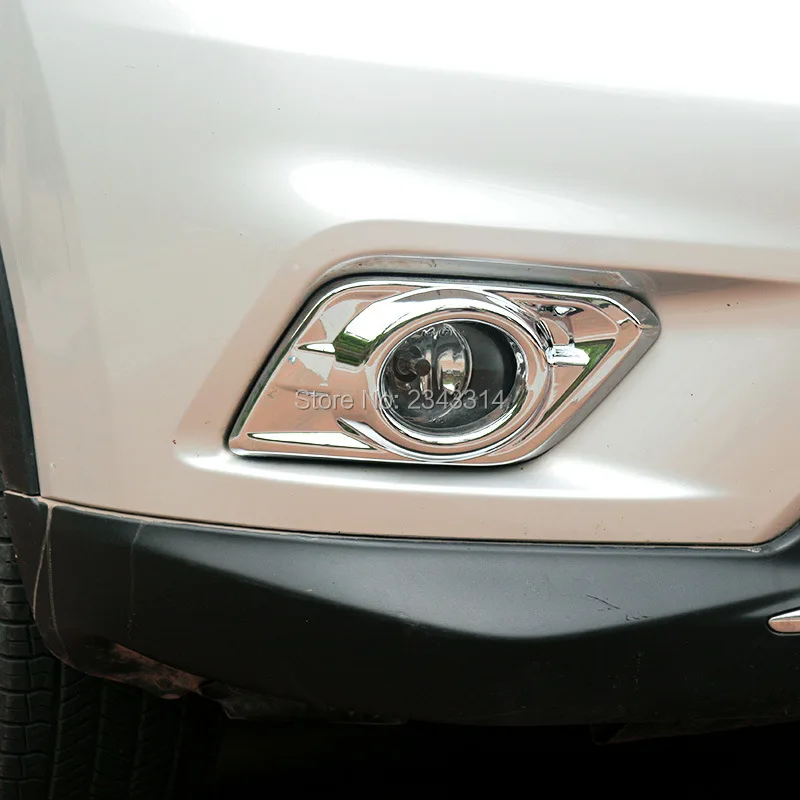 Для 2014 2015 2016 Nissan Rogue X-Trail T32 X Trail ABS Хромированная передняя противотуманная фара
