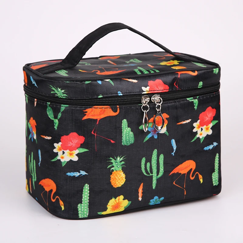 Cute Flamingo New women bag Nylon Waterproof Travel Toiletry Storage Bag Large Capacity Cosmetic bag HLN02
