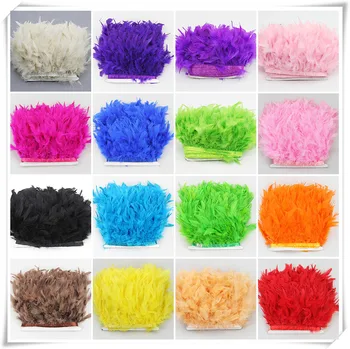 

Free shipping 10Yard turkey feather ribbon feather fringe for diy clothing sewing accessory