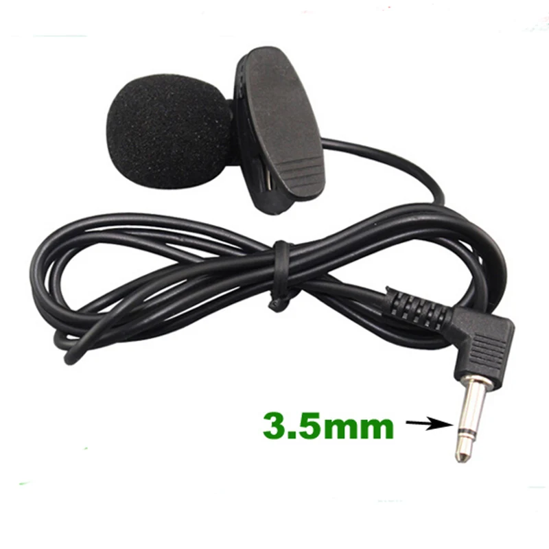 

3.5mm Jack External Microphone Plug Mono Audio Mic For Android Car DVD Player With 1M Cable Free Shipping Good Quality