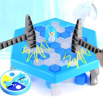 

Save Penguin Trap Toy Ice Breaking Parent Kids Interactive Toy Icebreaker Toys Table Desktop Family Fun Game Xmas Christmas Gift