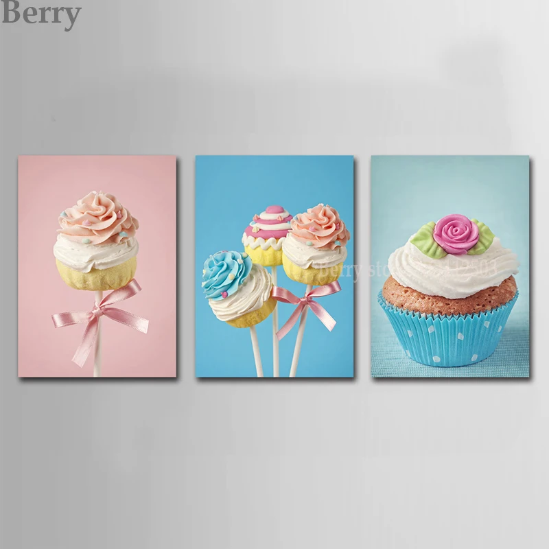 

Diy 3pcs/set 5d diamond Painting Sweets Cake Wall Art Decoration OilPainting, diamond embroidery Home Decor Modern Wall Picture