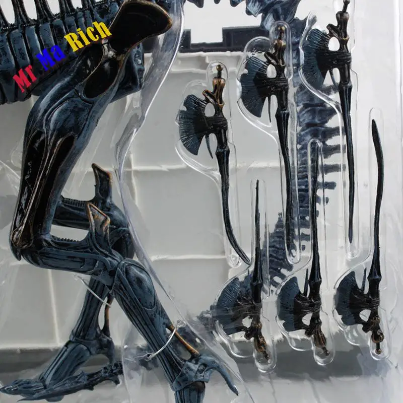 30 см Di Alta Aliens Predator Xenomorph Alien Blu Регина Мадре экшн кукла из ПВХ фигура Da collozione Modello