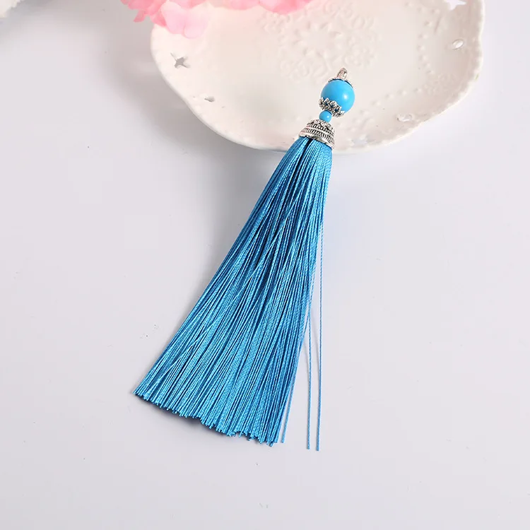 5pcs/lot 160mm Long Tassel With Bead Pendant DIY Decorative Tassels Accessories For Key Ring/Cellphone/Crafts/Bags Decoration 5pcs/lot 160mm Long Tassel With Bead Pendant DIY Decorative Tassels Accessories For Key Ring/Cellphone/Crafts/Bags Decoration