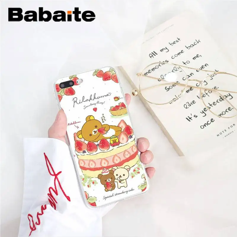 Мягкий силиконовый чехол Babaite Rilakkuma из ТПУ для телефона iPhone 8 7 6 6S Plus X XS MAX 5 5S SE XR 10 11 11pro 11promax - Цвет: A12