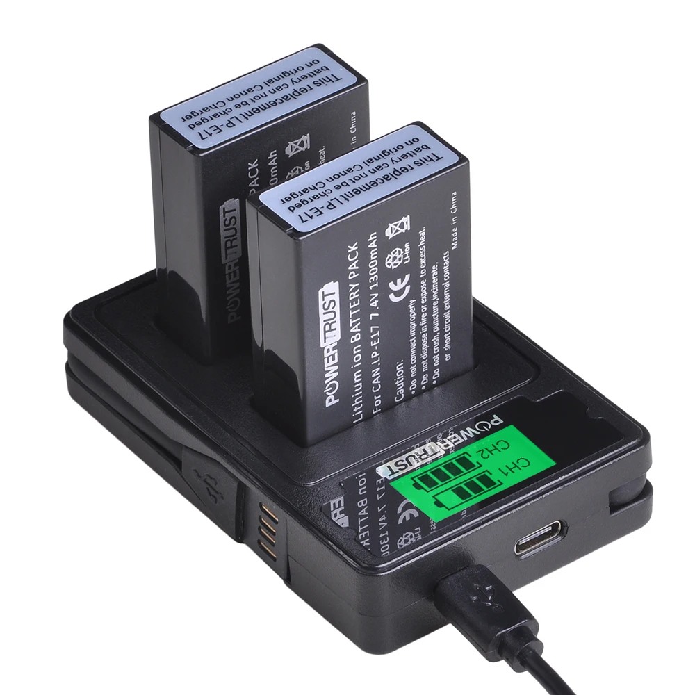 CARGADOR set para Canon EOS 300d bp511 bp-511 bp-511a 1300ma accu Charger Batería