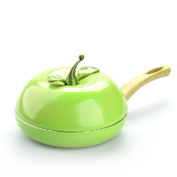 Hot Sale Fruit Frying Pan Colour Saucepan Ceramic Pan Grill Pan Cast Aluminum Cookware Gas Grill