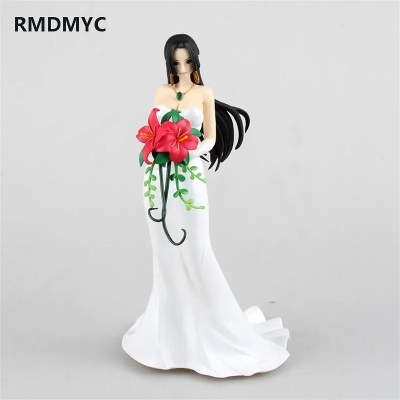 

RMDMYC 23cm One Piece POP Pirate Empress Boa Hancock In Wedding Dresses 1/8 Scale Painted Action Figure Toys Collection Gifts