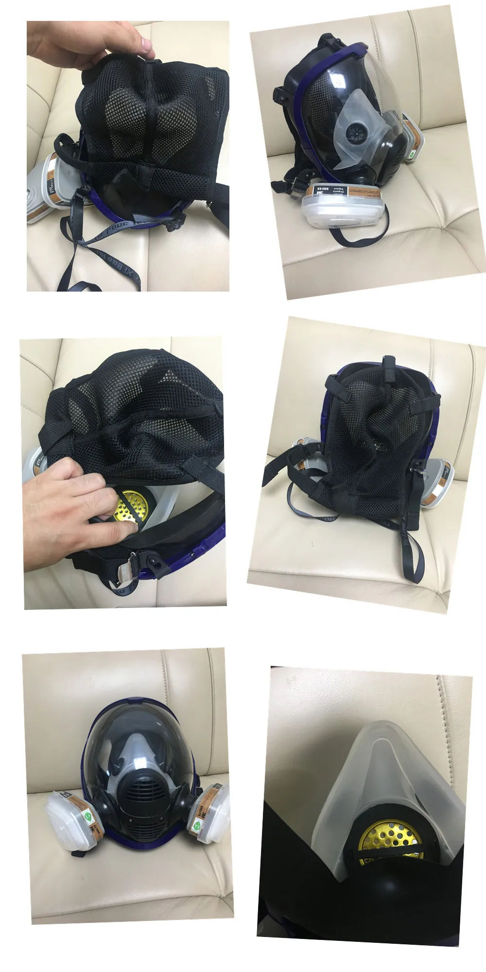 2 in 1 Function 6800 Full Face Respirator Silicone Full Face Gas Mask Facepiece Spraying PaintingBCB99985CC174FDFD1A8C0D7F2AB1D5D33333