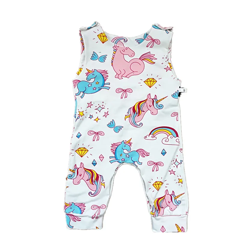 

Unicorn Baby Romper Brand Baby Clothes 2018 Summer Girls Jumpsuit Newborn Unicorn Onesie Birthday Outfit Infant Baby Costume