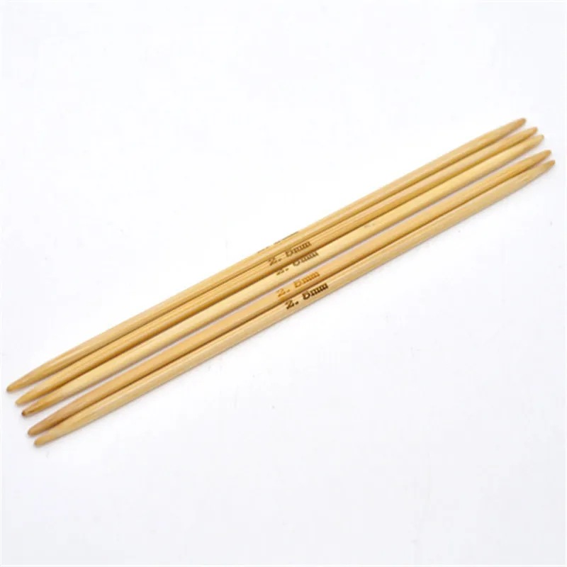 

DoreenBeads Natural Bamboo DP Knitting Needle Hand Sewing Crochet Hook Needle Sewing Tools 13cm(5 1/8") long 5PCs/Set