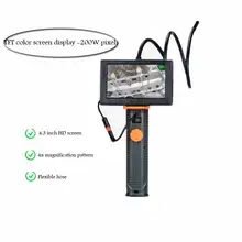 4,3 дюймов Большой экран hd-эндоскоп ремонт автомобиля инструмент ремонт труб технический микроскоп увеличительное стекло