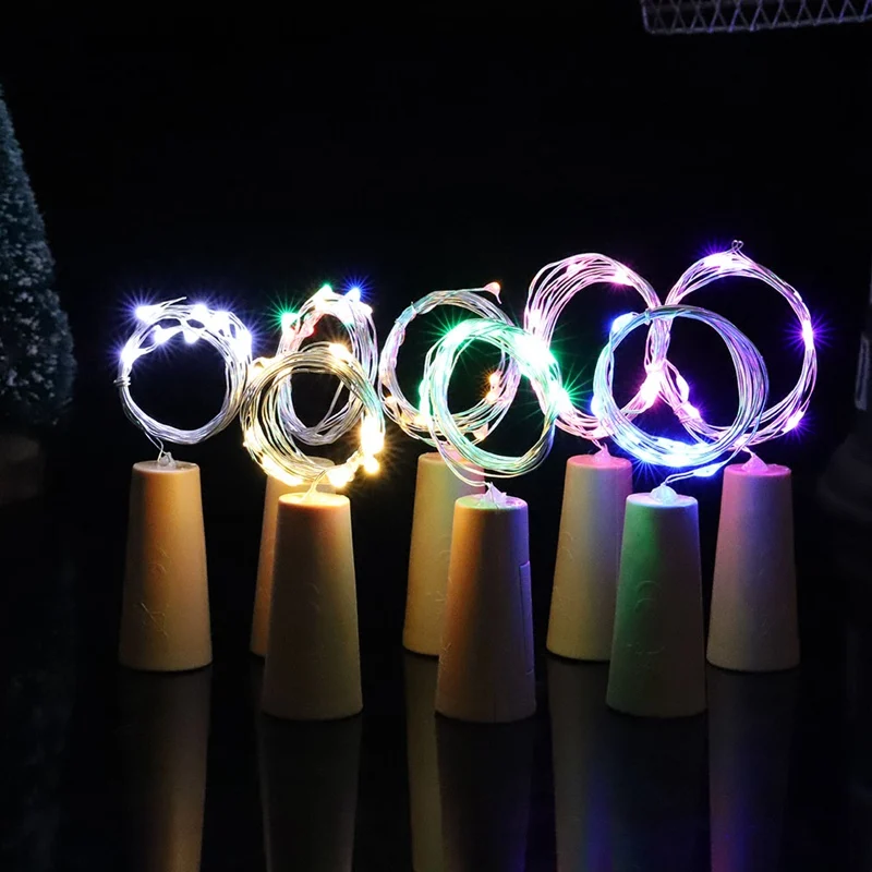 

1M 10 LEDs Garland Copper Wire String Fairy Lights for Glass Craft Bottle New Year/Christmas/Valentines Wedding Decoration