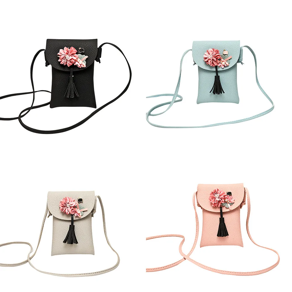 

Shoulder bag female fashion casual jelly color flower mobile phone bag shoulder oblique bag multicolor optional A1