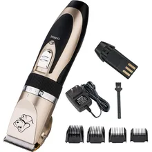

Dog Clippers, Professional Quiet Rechargeable Cordless Dog/Cat Clippers Dog Hair Trimmer
