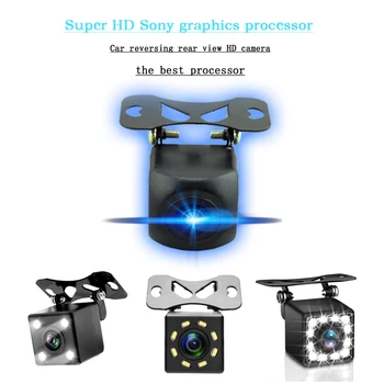 

yes video line Car reversing camera rear view backup image parking assist CCD LED HD light plug waterproof night vision