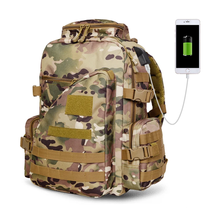 

USB Charger New Design College Men Women Camp Hike Laptop Daypacks 40L Water Resistant Travel Backpack School Bag T0221