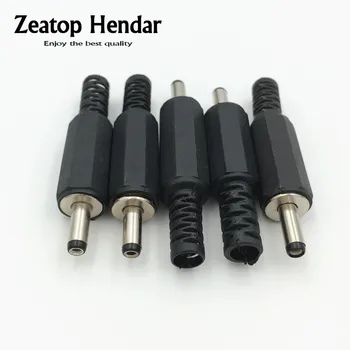

250Pcs 1.35mm x 3.5mm x 9mm DC Male Connector Power Plug Jack Adapter Connector Plastic for Laptop