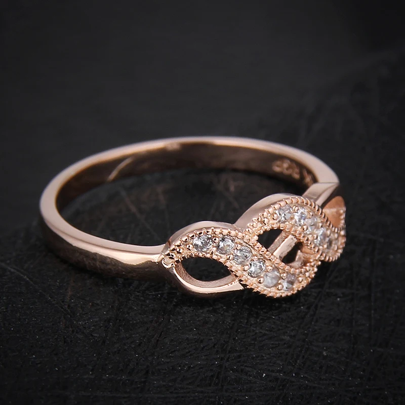 Rose Gold Color Rings For Women Elegant Ring With Austrian Crystal Bijoux Vintage  Jewelry Women's Accessory Anillos 18kr004 - Rings - AliExpress