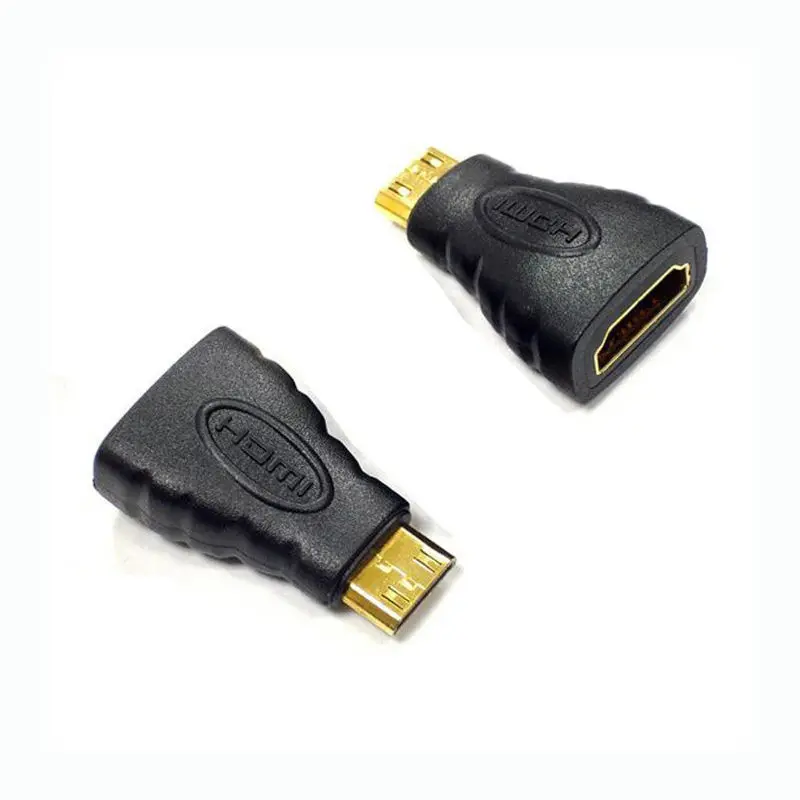 

Mini HDMI Male to HDMI Female Adapter High Quality Gold Plated Converter For HDTV 1080P