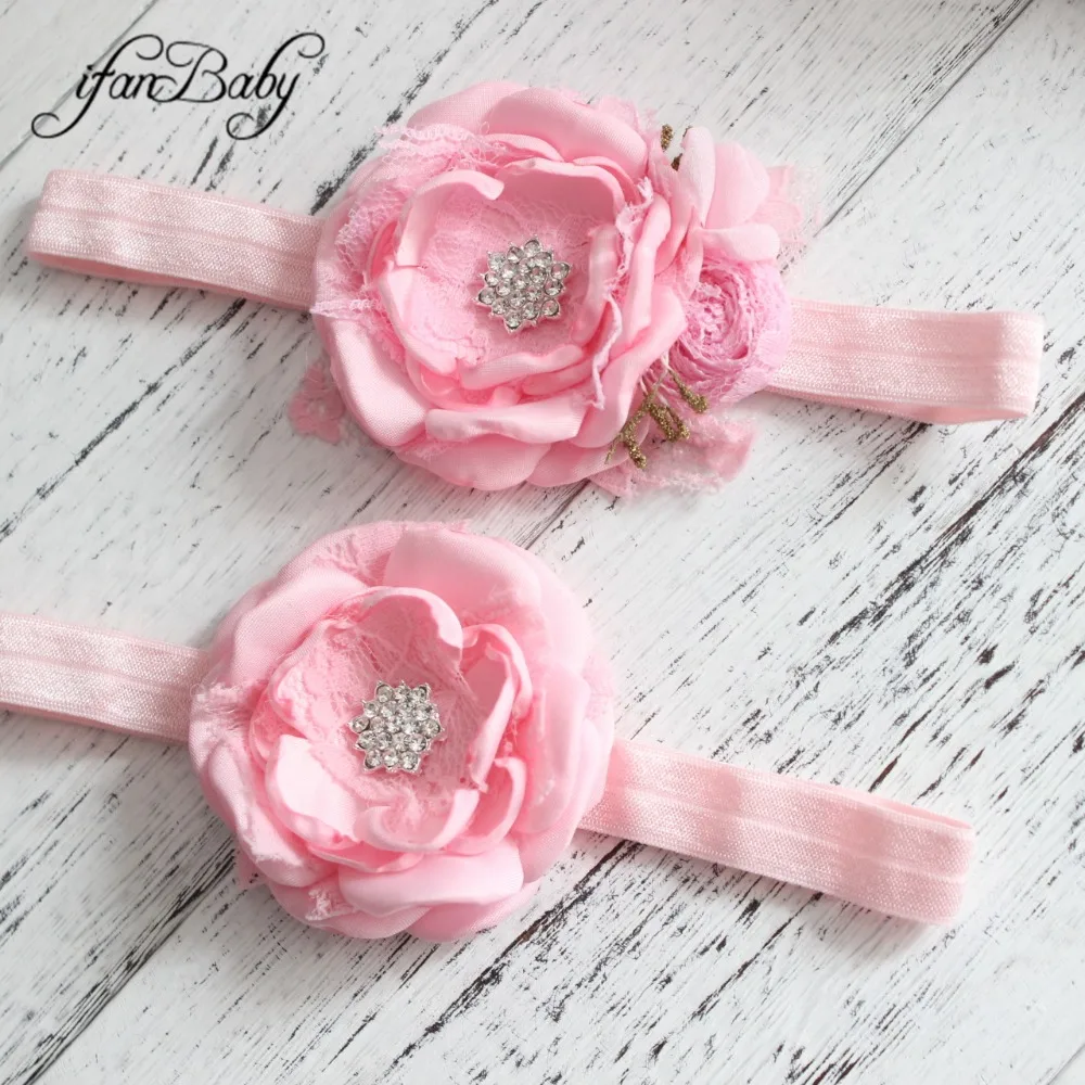 

Girl flower Headband burn flower headband kids girl elastic headwear ifanBaby