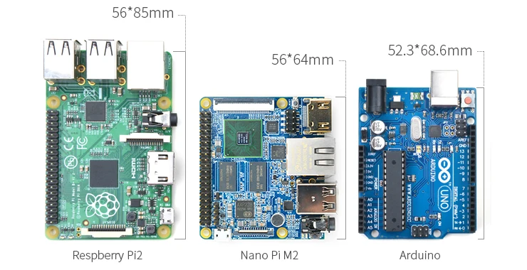 Четырехъядерный процессор A9 gen гость NanoPi-M2 квадратный пирог S5P4418 макетная плата AXP228 gigabit NIC