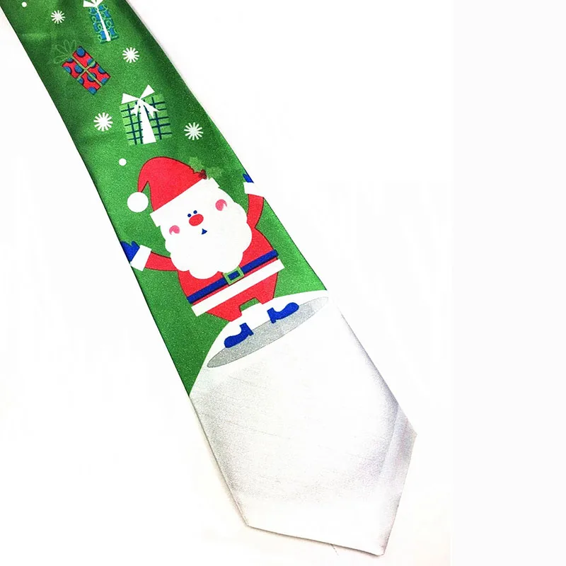 Стиль новогодний галстук мужские галстуки Рождественская елка характер галстуки модные шелковые галстуки для мужчин и женщин - Цвет: 2