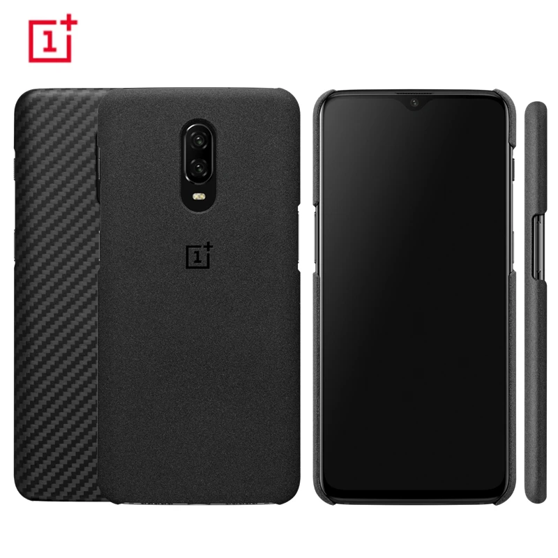 For Oneplus 6t Case Original Official Cover Sandstone Kevlar