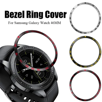 

Smart Watch Cover for Samsung Galaxy 46MM Bezel Ring Adhesive Cover Anti Scratch Bumper Metal Ring Cover For Huawei GT2 46mm