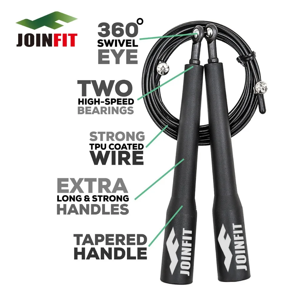 JOINFIT стальная проволочная Скакалка для кроссфита Fitnesss Equimpment упражнения
