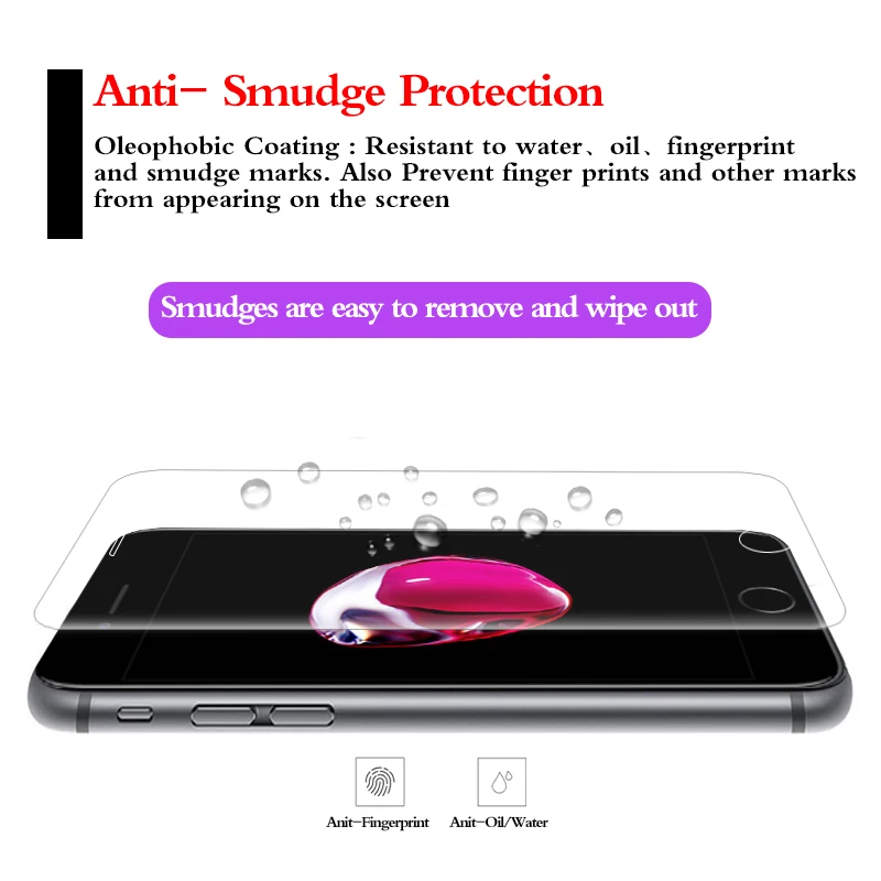 MCMEME For iPhone 6 6S 7 Plus 4D COLD CARVING Full Cover Screen Protector Ultra-thin 9H Tempered Transparent Glass For i6 i7 7 -