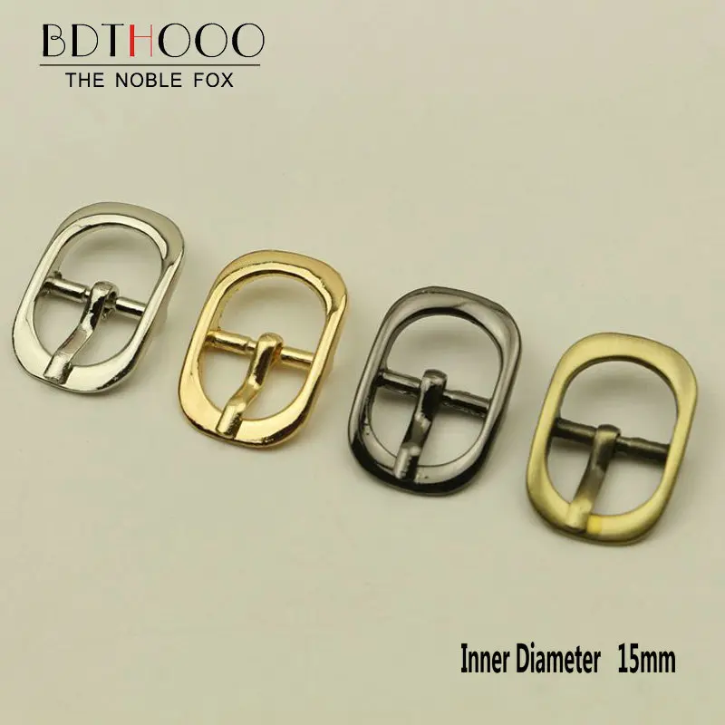 BDTHOOO 30pcs Diameter 15mm Metal Pin Buckle DIY Sewing Handbags Luggage Hardware Accessories