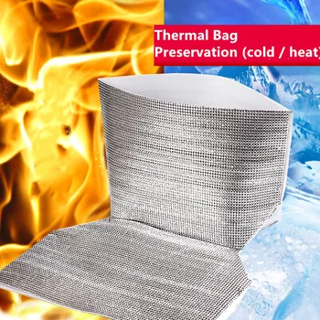 

10x Take-out Takeaway Isothermic Bags Heat Cold Stay Insulation Fresh Preservation Fruit Seafood Steak Cold Drink Thermal Bag