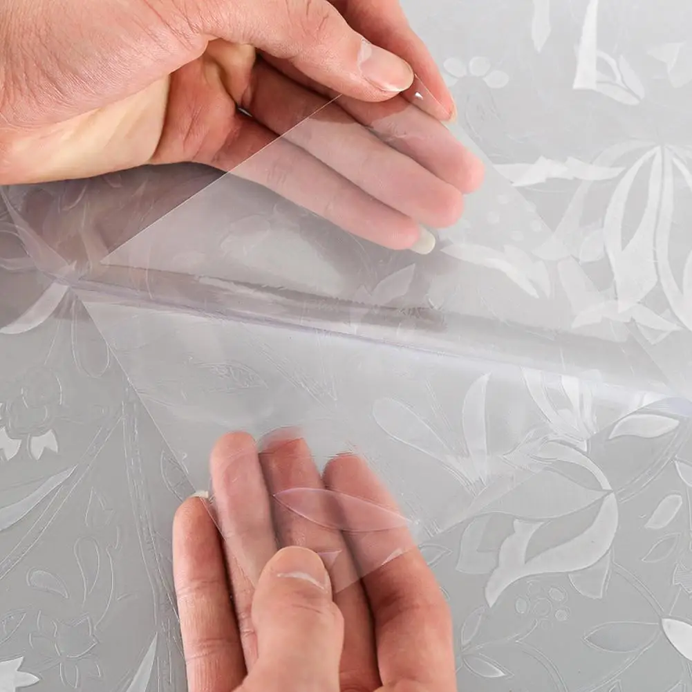 AsyPets 3D Водонепроницаемый ПВХ матовый статичный оконный Стикеры цветочный узор на стекле пленка для дома, спальни, ванной-25