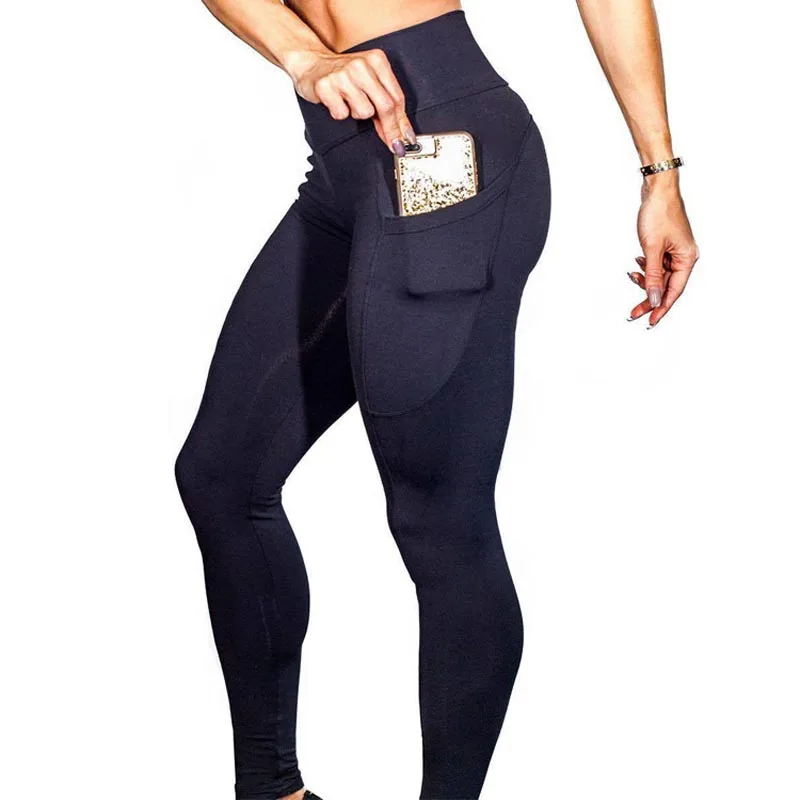 Высокая Талия обтягивающие женские леггинсы для фитнеса брюки для фитнеса Леггинсы с карманами Лоскутное Легинсы женские брюки для