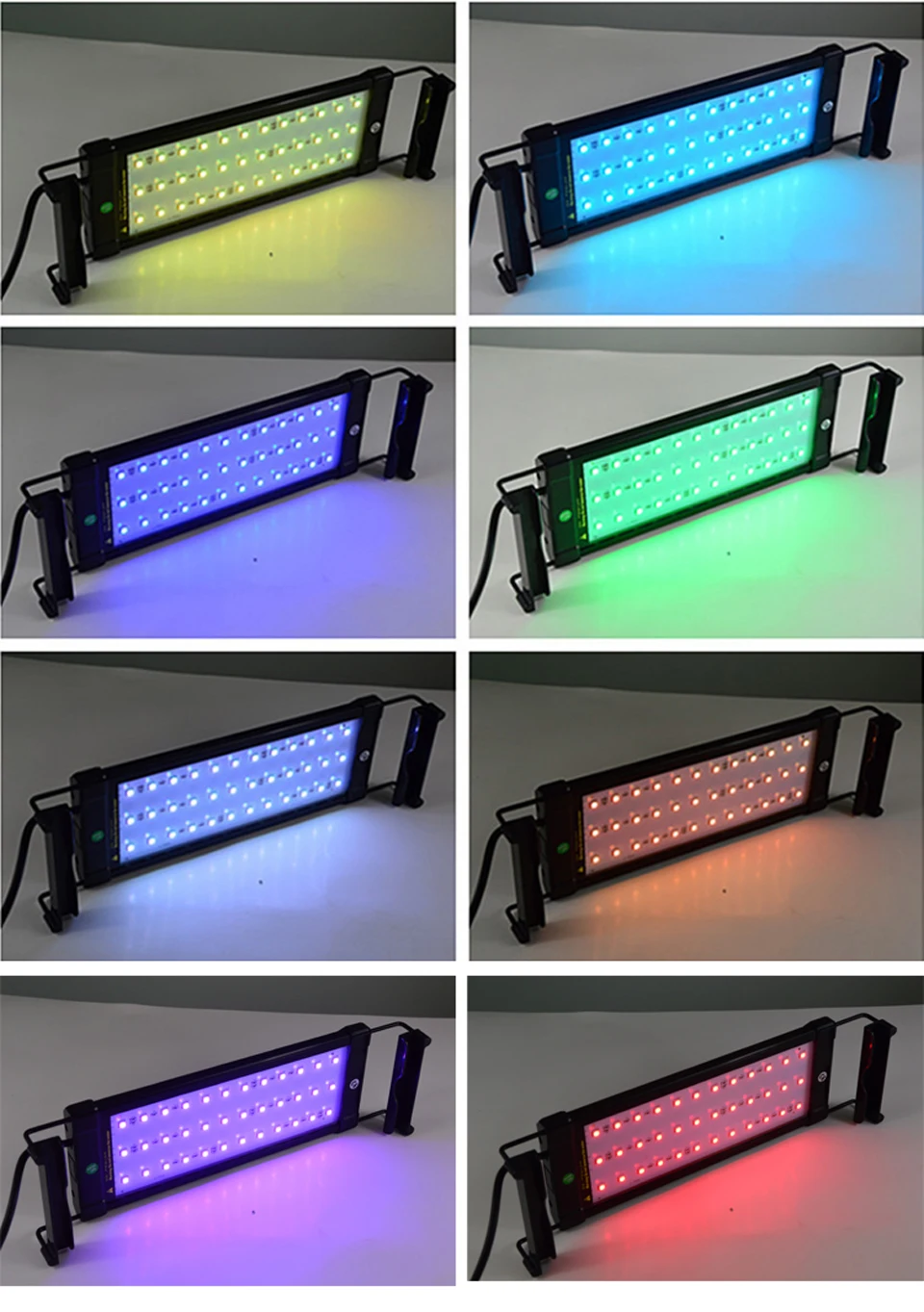 Аквариумный светодиодный светильник ing RGB светодиодный светильник с регулируемой яркостью, меняющим цвет, пульт дистанционного управления 6 Вт, подходит для аквариума 30~ 50 см