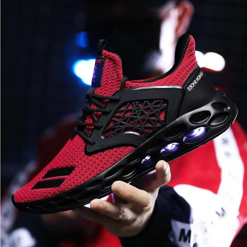 

Men Sneakers High Quality Men Black RED Breathable Casual Shoes Trainers Ultra Boosts Zapatillas Deportivas big size LM-69