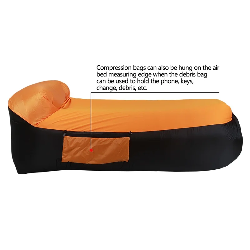 2018 открытый надувной диван хорошего качества портативный быстро надувная подушка ленивый надувная кровать оранжевый черный