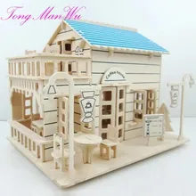 1 Set 3 D Dly 14 Year Old Model Toy Girl Adult Assembling Model Small House For Children Building Toys